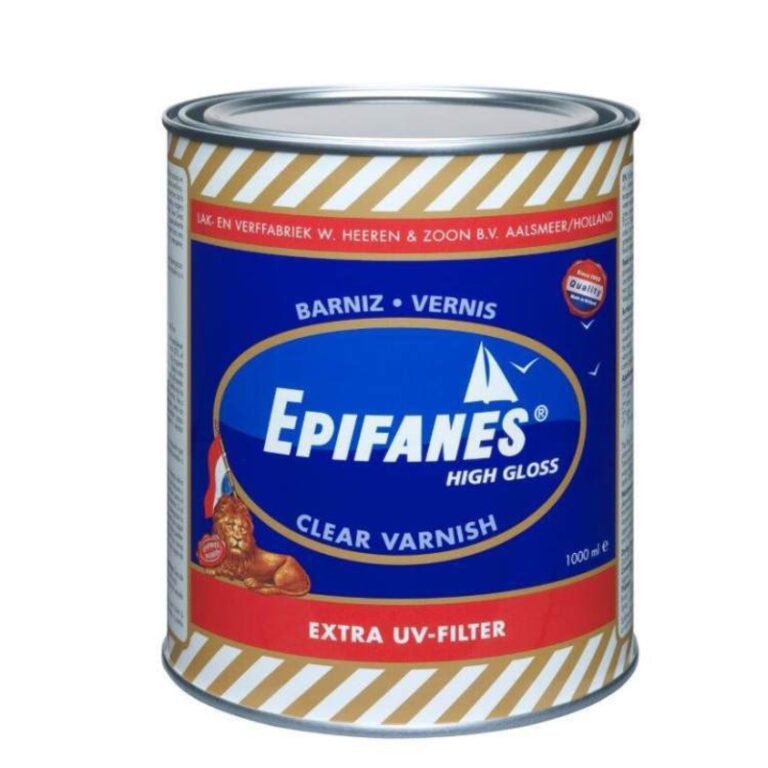 Epifanes Clear Varnish, a traditional marine varnish Malta boat owners use for brightwork